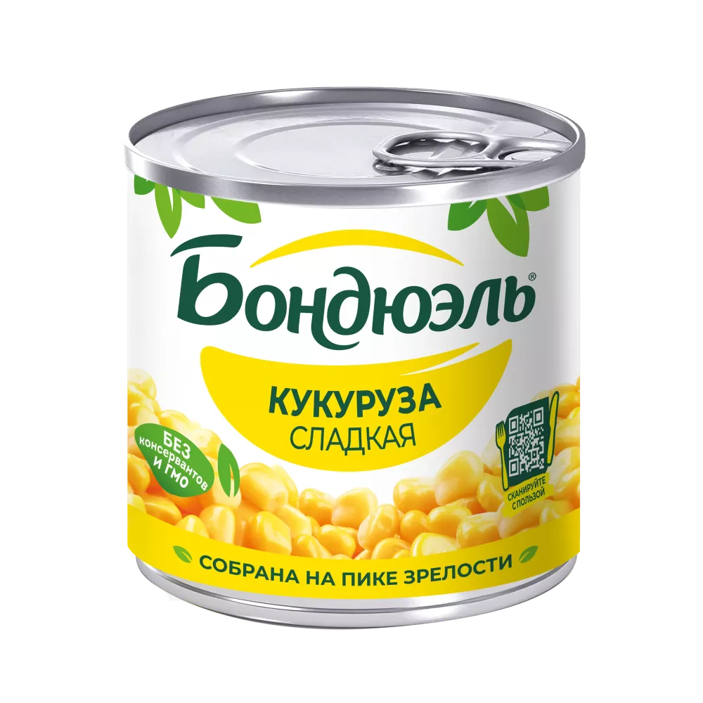 Кукуруза консервированная Бондюэль, сладкая, 170 г