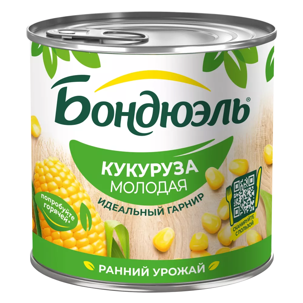 Кукуруза консервированная Бондюэль, молодая, 340 г