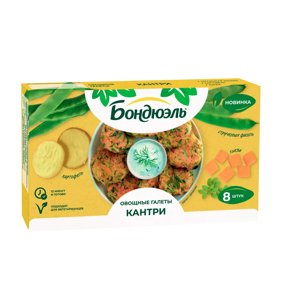 Галеты овощные Бондюэль Кантри, 300 г