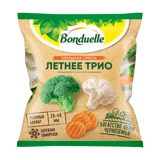 Овощи Bonduelle Летнее трио, смесь замороженная, 400 г