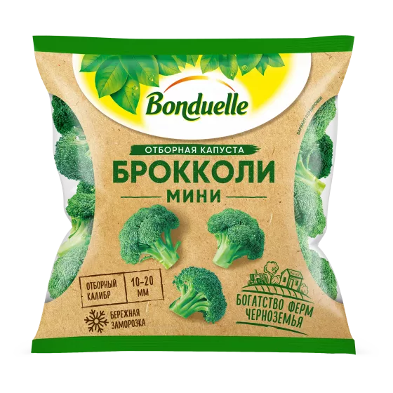 Брокколи замороженные Bonduelle, мини, фермерские, 300 г