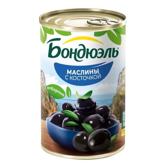 Маслины Бондюэль с косточкой, 300 г