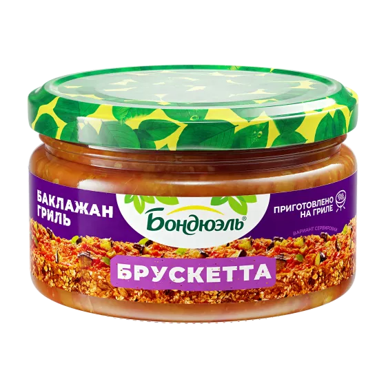 Брускетта Бондюэль Баклажан гриль, 220 г