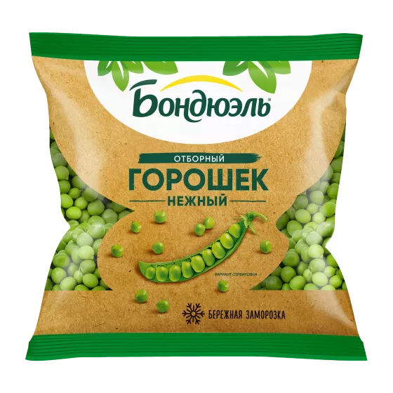 Горошек замороженный Бондюэль, отборный, 400 г