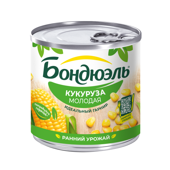 Кукуруза консервированная Бондюэль, молодая, 170 г