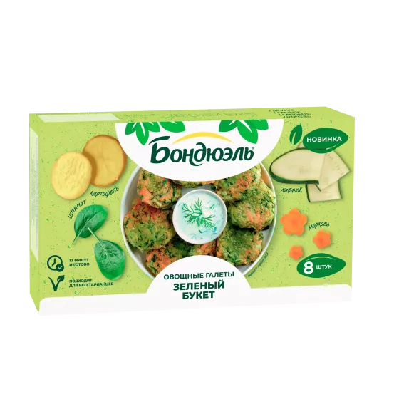 Галеты овощные Бондюэль Зеленый букет, 300 г